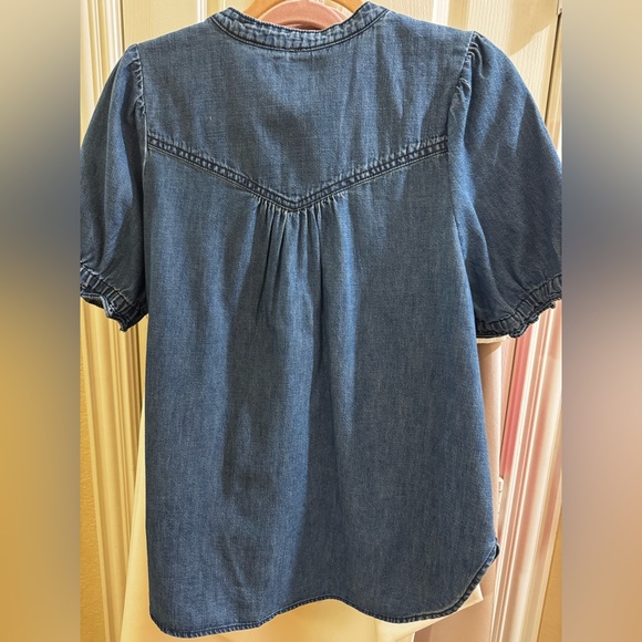 Pilcro Blue Denim Button-Down Shirt - Picture 2 of 3